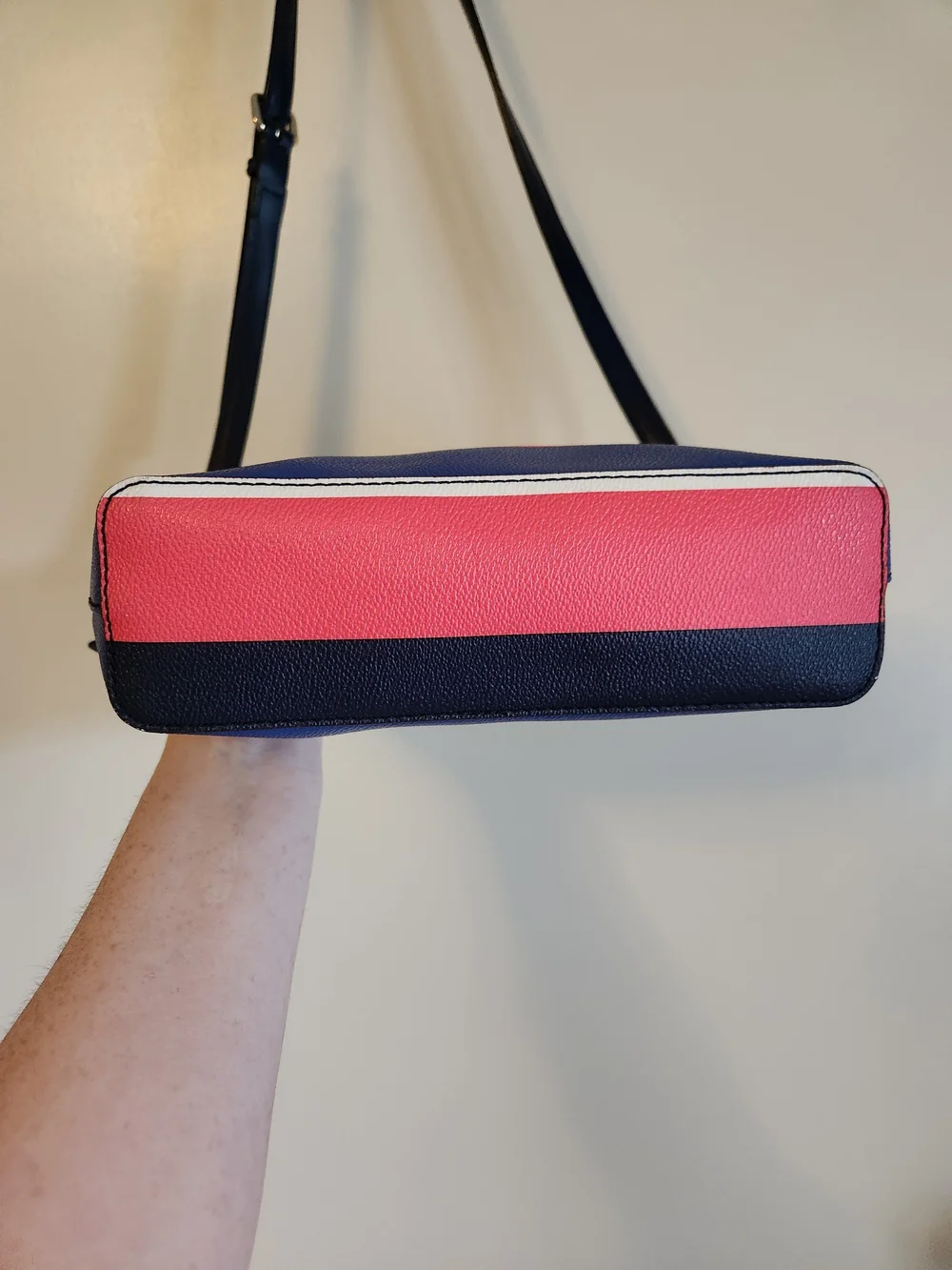 Kate Spade Striped Crossbody Bag in Mint, Navy & Coral